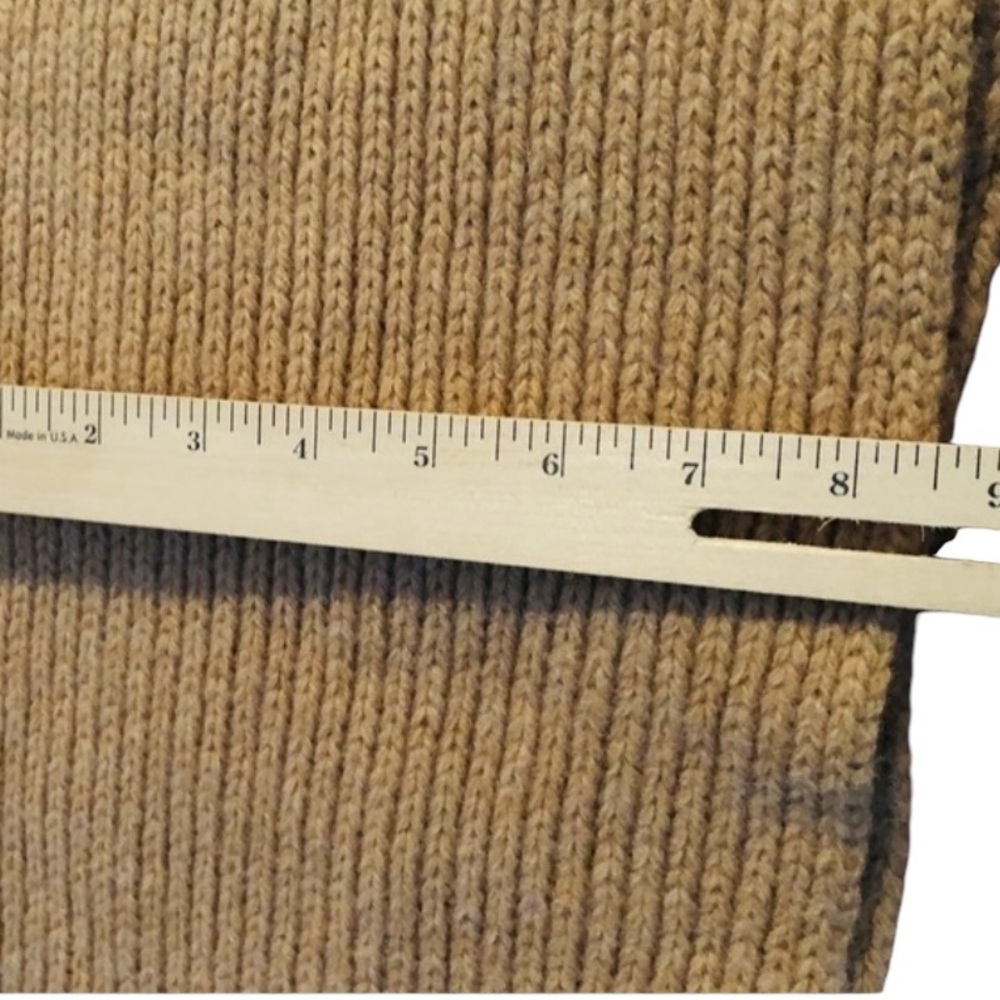 Coach XL knit wool scarf 72” long pic taken while folded  long enough - Picture 9 of 10